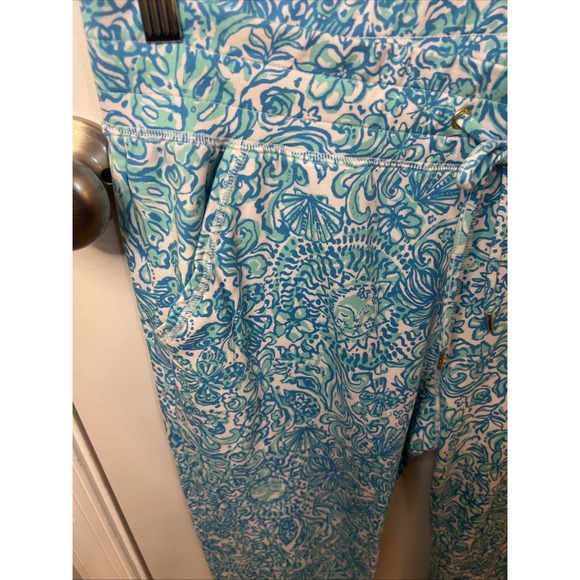 Lilly Pulitzer Women's Joggers Large Blue And White - Picture 3 of 7
